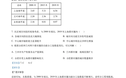 精品解析：2024年广东省高考地理真题（解析版）_2024年高考真题卷_2024年新高考广东地理高考真题解析+参考版+