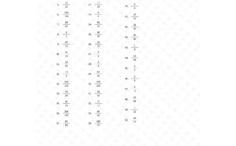 分数加减混合第1-20篇答案（高级）_编码0121-6年级数学口算计算_口算题（适合5年级）_分数-加减混合（280篇）_（分数）加减混合高级1~（100篇）