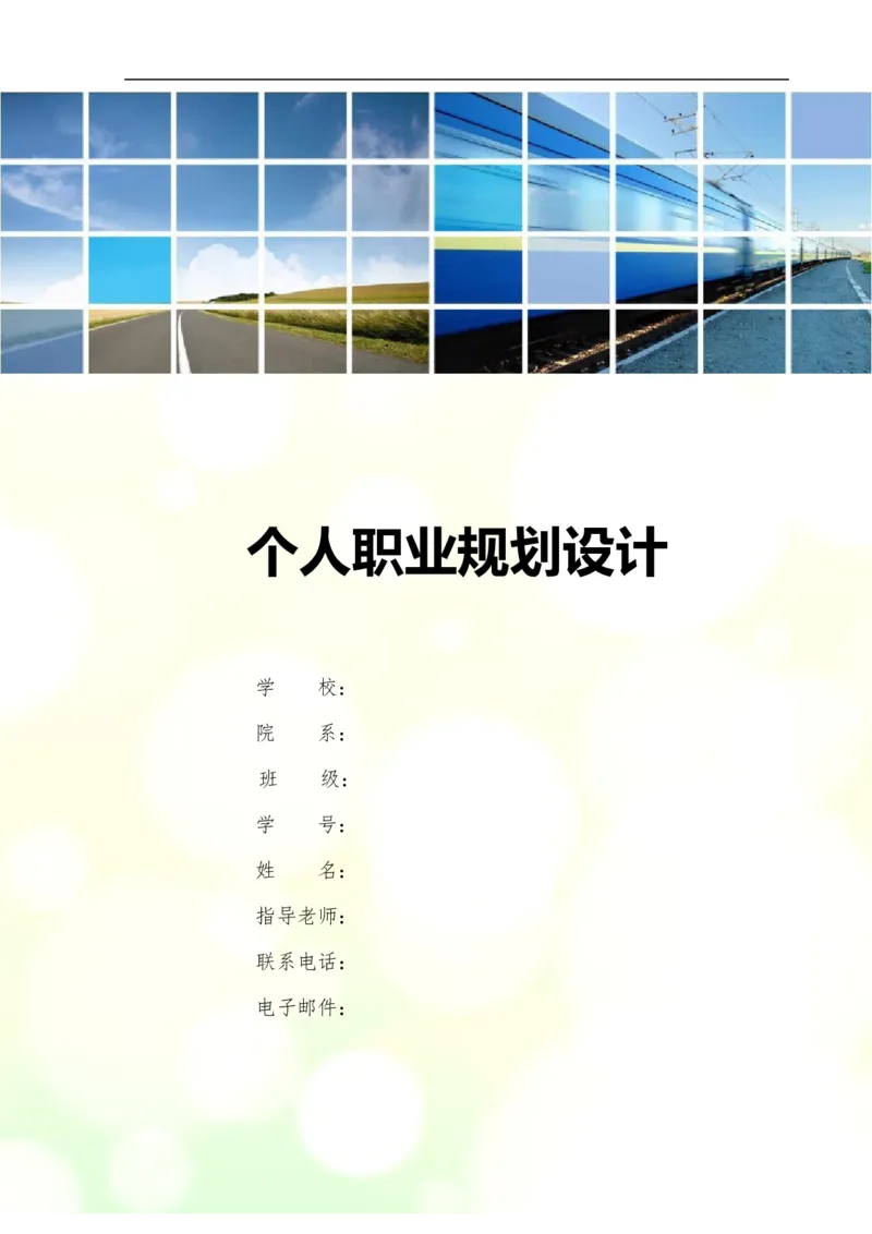 大学生职业生涯规划书--平面设计师模板(2)_E6-职业规划_08平面设计专业