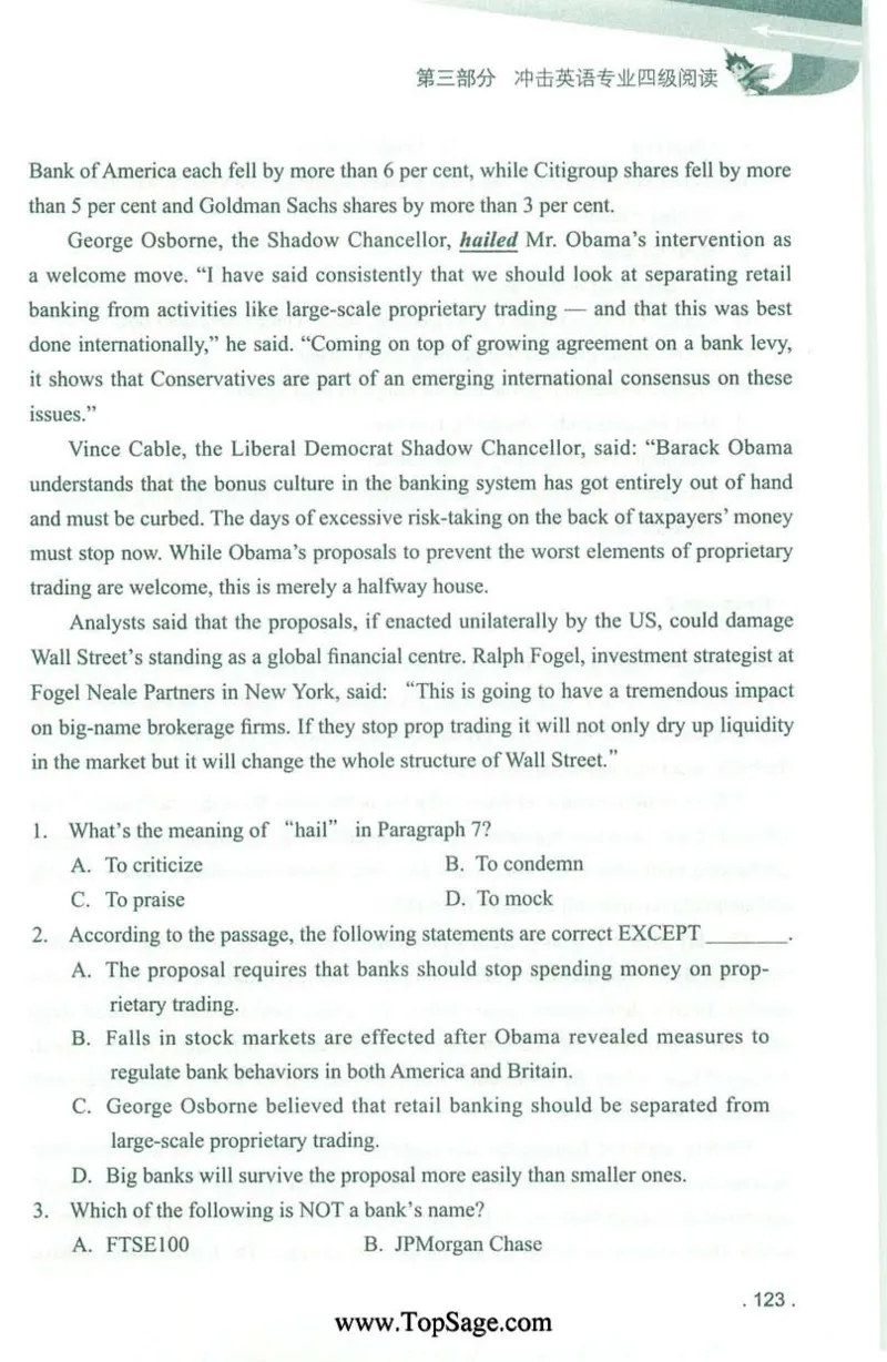 冲击波专业4级阅读_2025专四专八真题及备考资料_2009-2024专四真题+备考资料_2024专四备考资料合辑（电子书）_24专四阅读_2024冲击波系列专四阅读