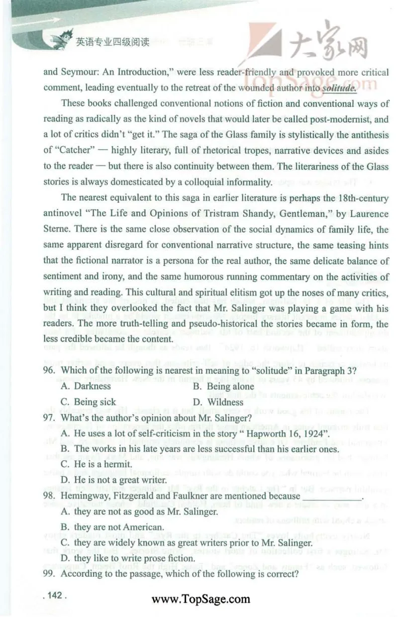 冲击波专业4级阅读_2025专四专八真题及备考资料_2009-2024专四真题+备考资料_2024专四备考资料合辑（电子书）_24专四阅读_2024冲击波系列专四阅读