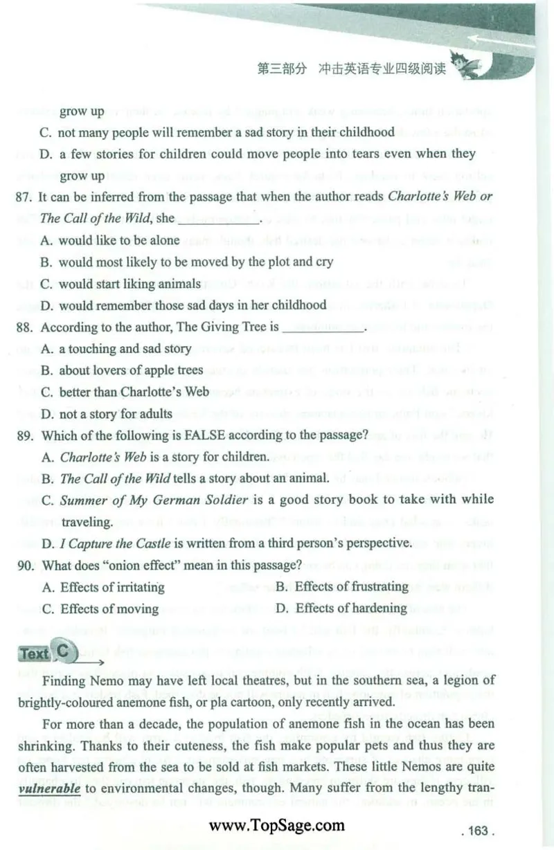冲击波专业4级阅读_2025专四专八真题及备考资料_2009-2024专四真题+备考资料_2024专四备考资料合辑（电子书）_24专四阅读_2024冲击波系列专四阅读