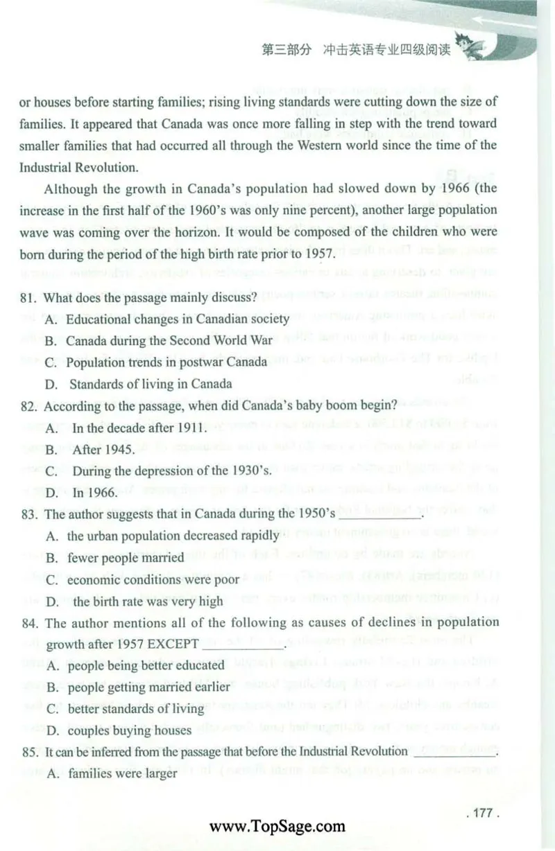冲击波专业4级阅读_2025专四专八真题及备考资料_2009-2024专四真题+备考资料_2024专四备考资料合辑（电子书）_24专四阅读_2024冲击波系列专四阅读