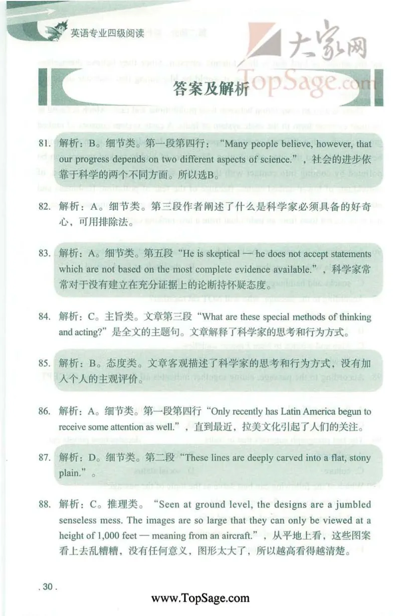 冲击波专业4级阅读_2025专四专八真题及备考资料_2009-2024专四真题+备考资料_2024专四备考资料合辑（电子书）_24专四阅读_2024冲击波系列专四阅读