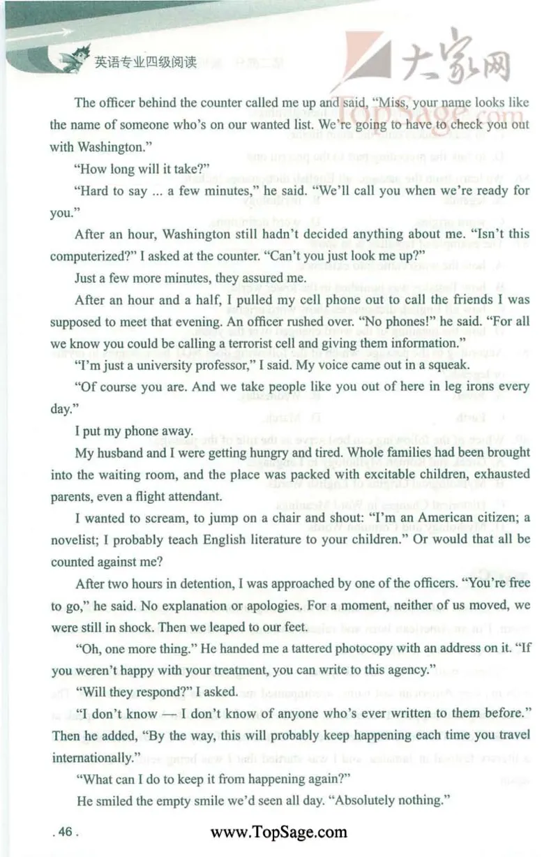 冲击波专业4级阅读_2025专四专八真题及备考资料_2009-2024专四真题+备考资料_2024专四备考资料合辑（电子书）_24专四阅读_2024冲击波系列专四阅读