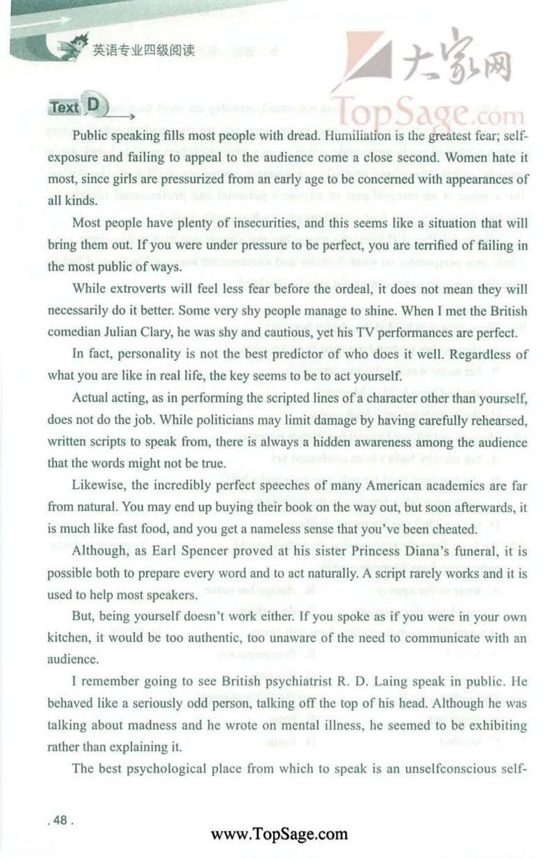 冲击波专业4级阅读_2025专四专八真题及备考资料_2009-2024专四真题+备考资料_2024专四备考资料合辑（电子书）_24专四阅读_2024冲击波系列专四阅读