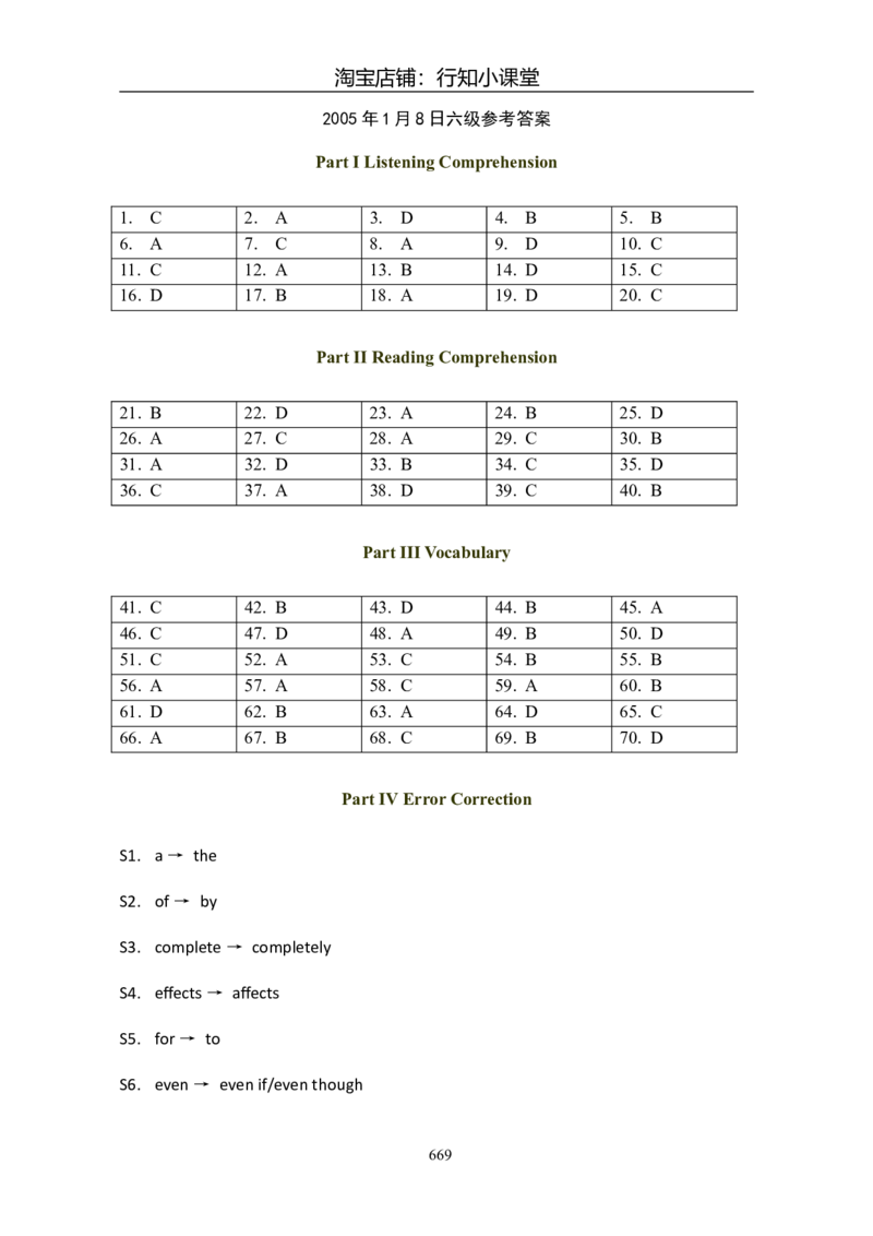 大学英语六级(CET-6)历年真题大全[90-07年37套]_英语四六级整合_英语四六级真题版本二此版为主此文件夹会持续更新_六级真题_1.六级真题+答案解析+听力音频_1990&mdash;2007年6月CET6