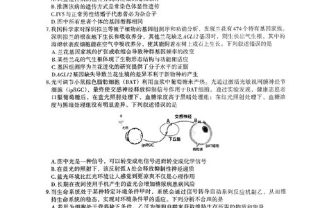 2024届江西省南昌市HGT高三第一次模拟考试-生物(1)_2024年3月_013月合集_2024届江西省南昌市HGT高三第一次模拟考试