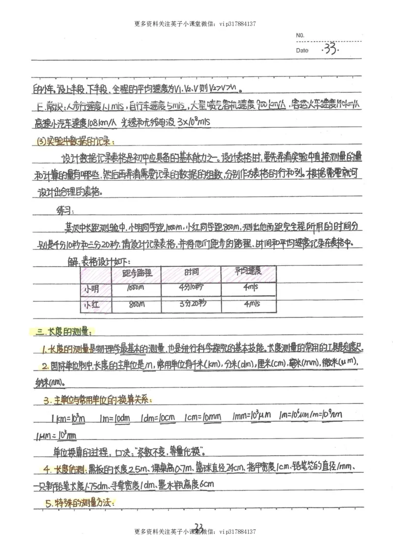 7）中考物理状元笔记（142页）_赠送小初高学霸笔记等_赠_中考状元笔记