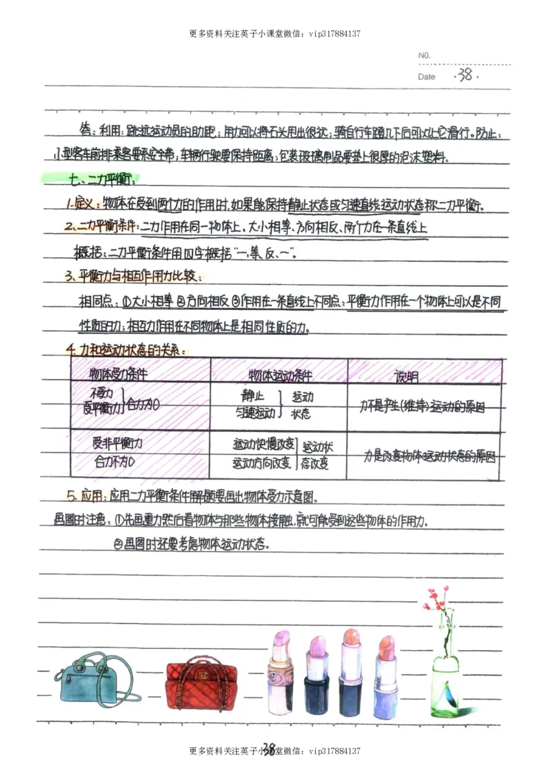 7）中考物理状元笔记（142页）_赠送小初高学霸笔记等_赠_中考状元笔记