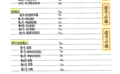 7）中考物理状元笔记（142页）_赠送小初高学霸笔记等_赠_中考状元笔记