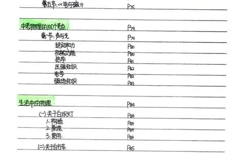 7）中考物理状元笔记（142页）_赠送小初高学霸笔记等_赠_中考状元笔记