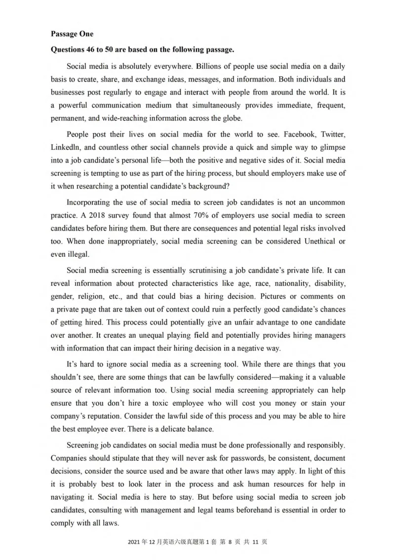 ❤打印版真题2018-2022.06六级真题❤_英语四六级整合_英语四六级真题版本二此版为主此文件夹会持续更新_六级真题_1.六级真题+答案解析+听力音频_2014年-2022年真题解析音频