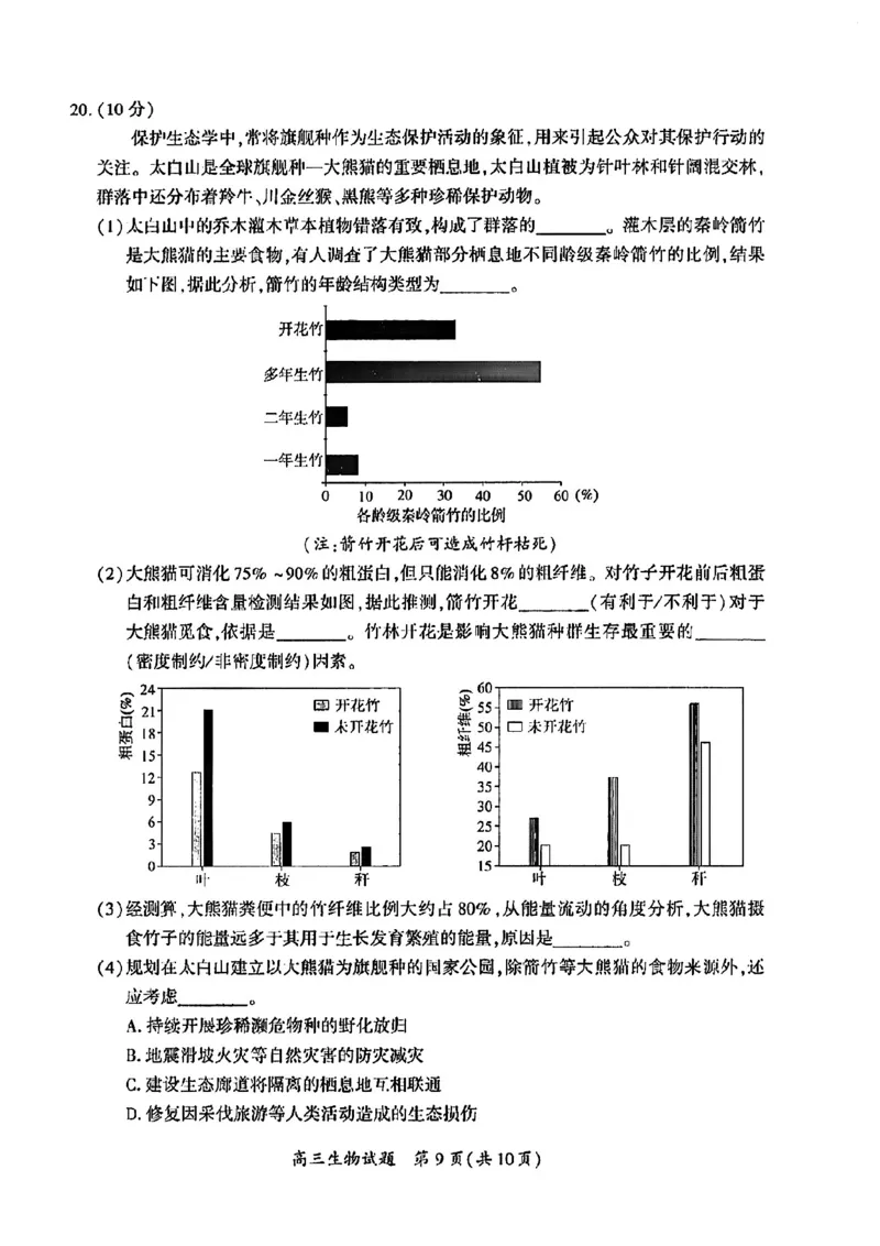 2023届福建省厦门市高三毕业班第二次质量检测丨生物(1)_2024年2月_022月合集_2023届福建省厦门市高三毕业班第二次质量检测全科
