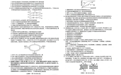 生物(1)_2023年10月_0210月合集_2024届江西省稳派联考高三上学期10月统一调研测试_江西省稳派联考2024届高三上学期10月统一调研测试生物