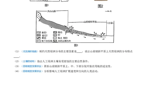 专题19中国地理-学易金卷：2023年高考真题和模拟题地理分项汇编（原卷卷）_近10年高考真题汇编（必刷）_十年（2014-2024）高考地理真题分项汇编（全国通用）