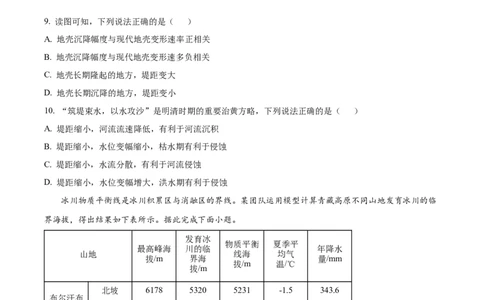 精品解析：湖南省长沙市第一中学2023-2024学年高三上学期月考试卷（一）地理试题（原卷版）_2023年9月_01每日更新_3号_2024届湖南省长沙市第一中学高三上学期月考(一)