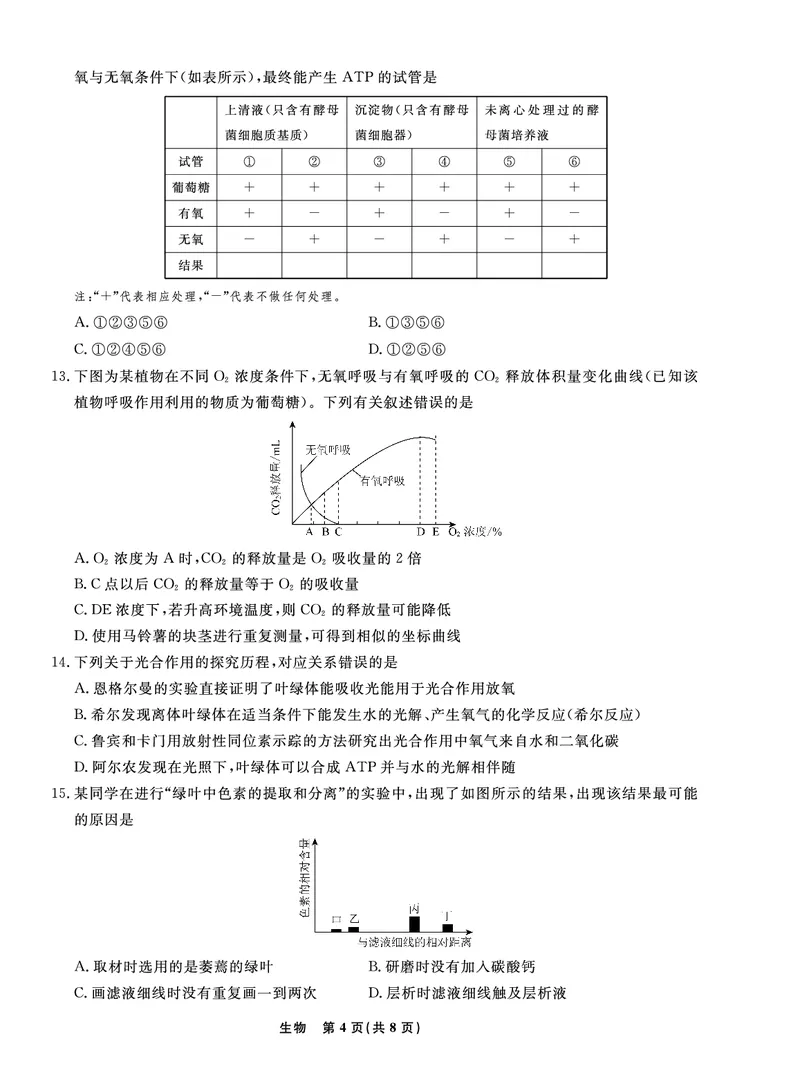 辽宁省名校联盟2022-2023学年高三9月联合考试生物试题(1)_2023年8月_028月合集_2023届辽宁省名校联盟高三上学期9月联考