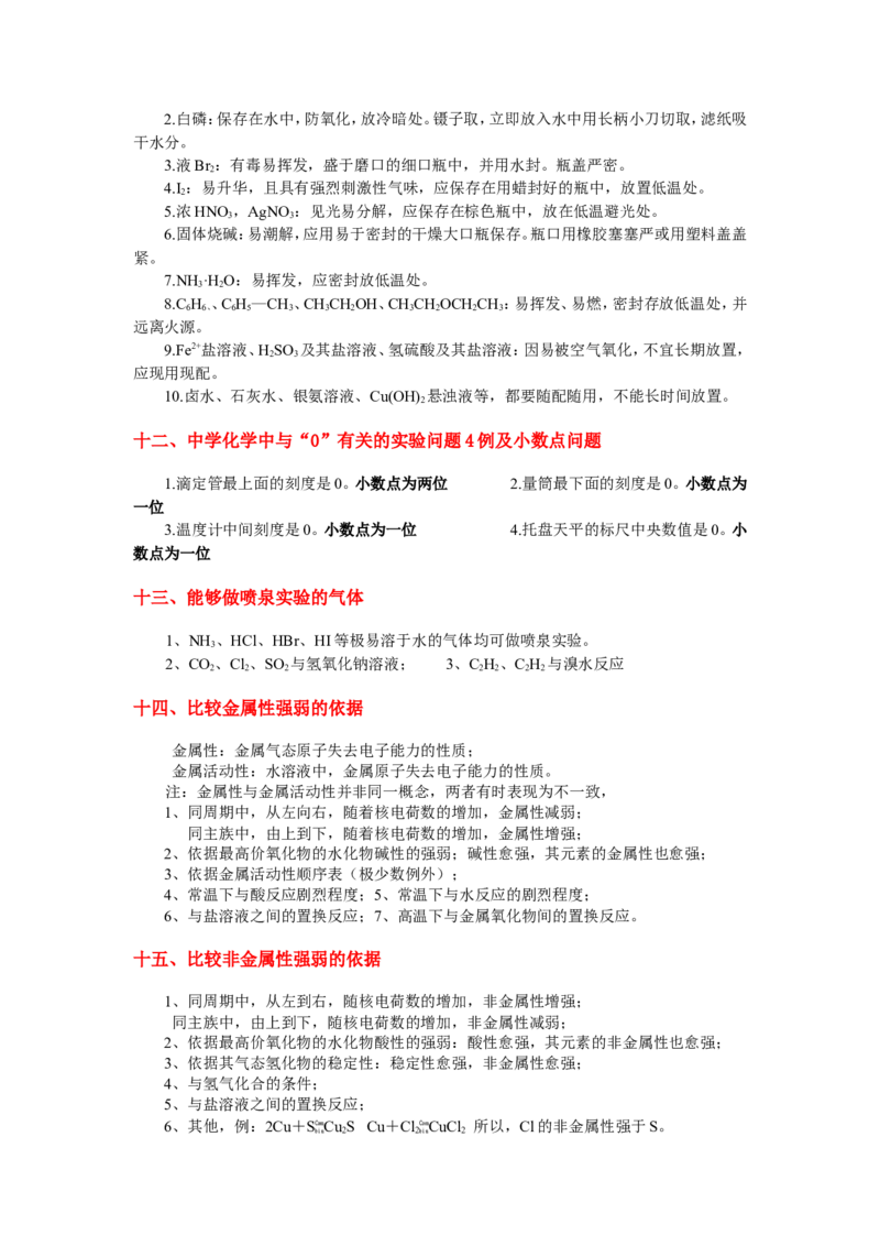 品优教学经典高考复习化学知识点总结大全(500页)_赠送小初高学霸笔记等_小初高知识点_小初高知识点_高考化学知识点