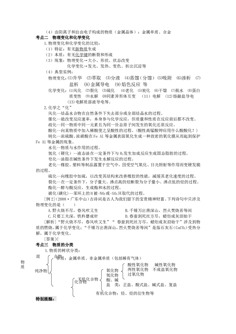 品优教学经典高考复习化学知识点总结大全(500页)_赠送小初高学霸笔记等_小初高知识点_小初高知识点_高考化学知识点