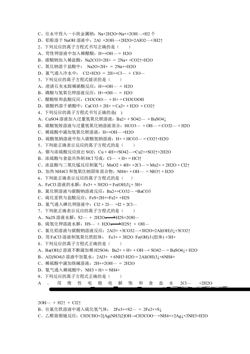品优教学经典高考复习化学知识点总结大全(500页)_赠送小初高学霸笔记等_小初高知识点_小初高知识点_高考化学知识点