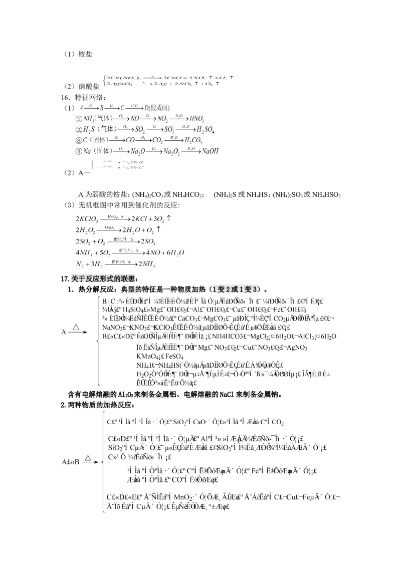 品优教学经典高考复习化学知识点总结大全(500页)_赠送小初高学霸笔记等_小初高知识点_小初高知识点_高考化学知识点