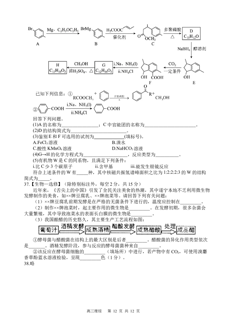 理综试题_2023年9月_01每日更新_8号_2024届四川省射洪中学高三上学期开学考试_四川省射洪中学2024届高三上学期开学考试理综