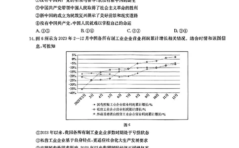 2024届华大新高考联盟合肥市第一中学等名校高三下学期三模联考文科综合试题_2024年5月_01按日期_25号_2024届华大新高考联盟高三5月名校高考预测卷（新教材）