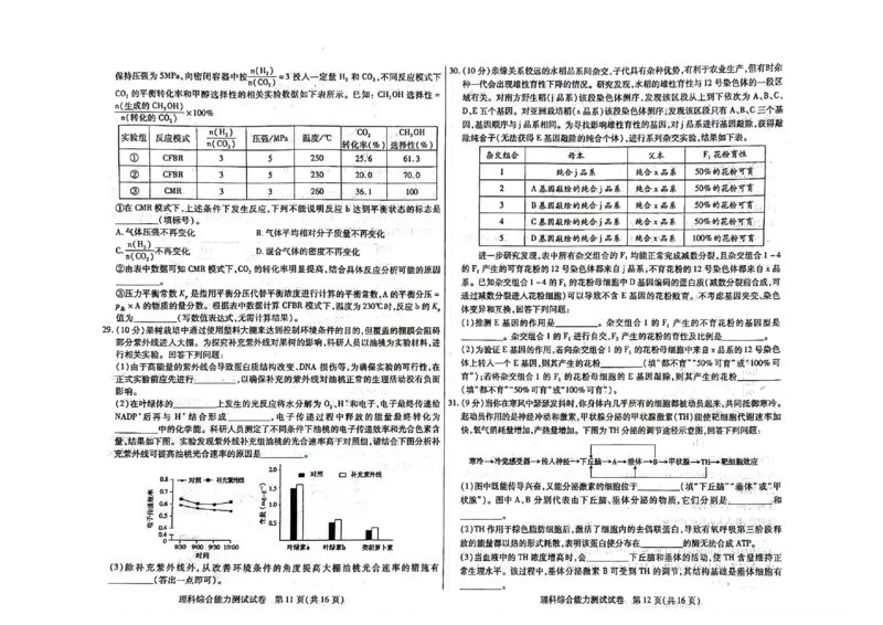 2024届内蒙古自治区包头市高三下学期一模理科综合试题_2024年3月_013月合集_2024届内蒙古自治区包头市高三下学期一模_2024届内蒙古自治区包头市高三下学期一模理科综合试题