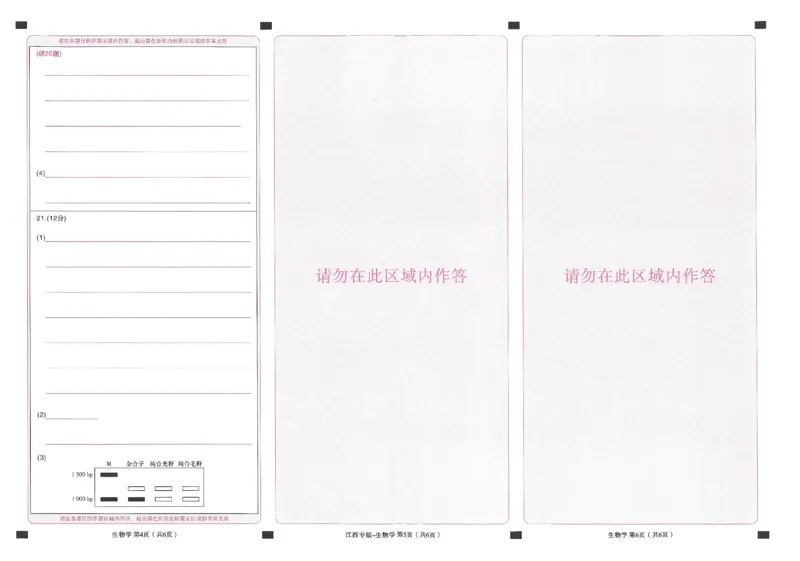 王后雄高考押题预测卷2024江西专版答题卡_2024高考押题卷_22024王hou雄_（新高考）2024王后雄押题预测卷（分科版）_1.语文