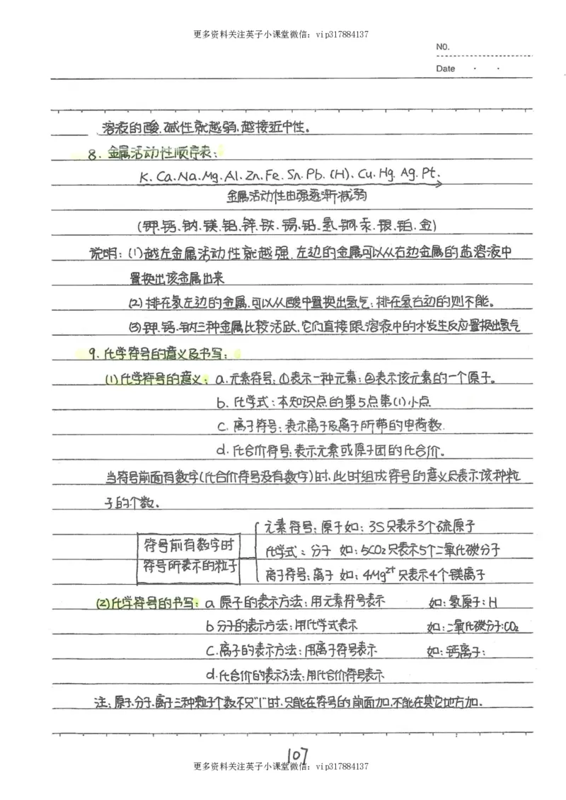 8）中考化学状元笔记（142页）_赠送小初高学霸笔记等_赠_中考状元笔记