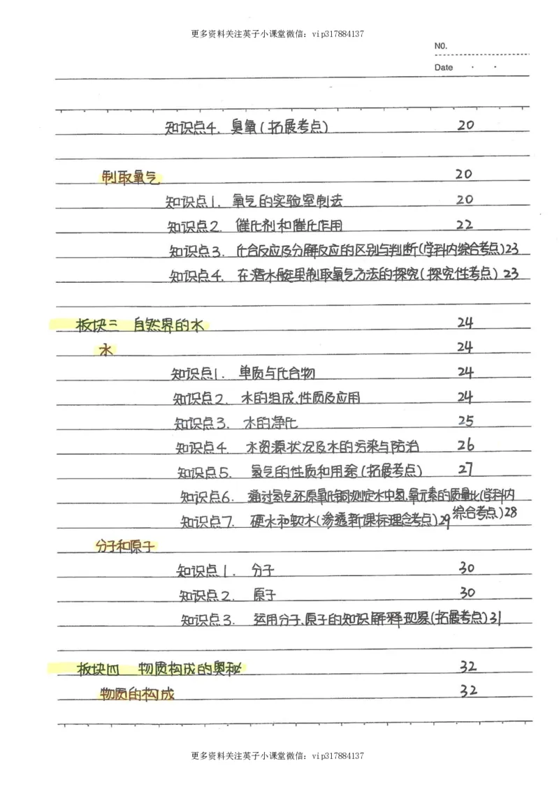 8）中考化学状元笔记（142页）_赠送小初高学霸笔记等_赠_中考状元笔记