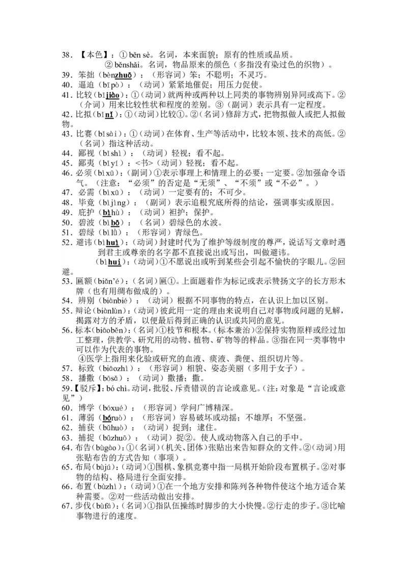 品优教学2017年中考语文考点词语大全_赠送小初高学霸笔记等_小初高知识点_小初高知识点_中考语文知识点