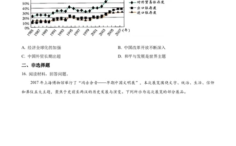 精品解析：山东省部分学校2024届高三10月联考历史试题（原卷版）(1)_2023年10月_0210月合集_2024届山东省金太阳高三上学期十月联考（金太阳24-12C）