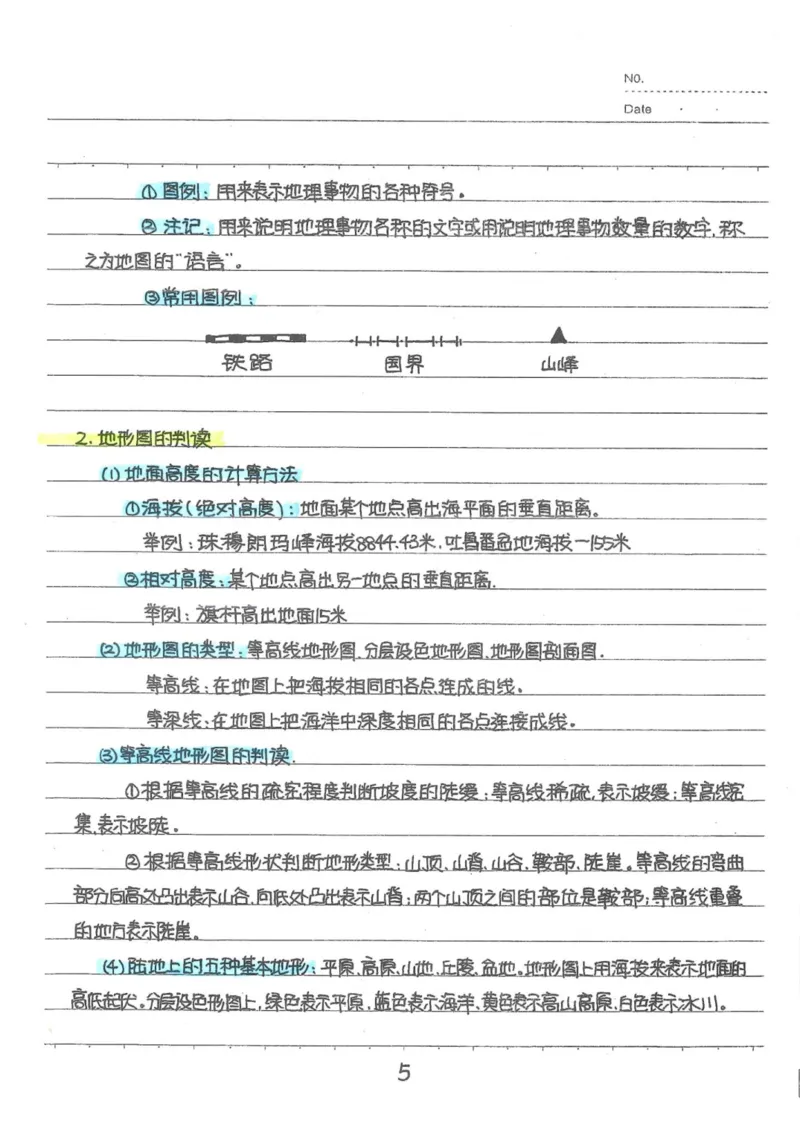 6）中考地理状元笔记（132页）_赠送小初高学霸笔记等_中考全科状元笔记