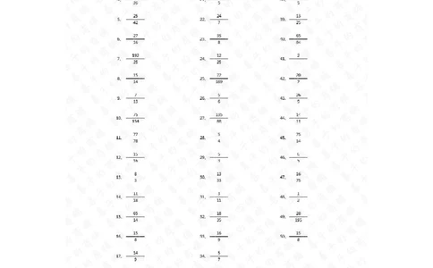 分数除法第91~100篇（高级）答案_编码0121-6年级数学口算计算_口算题（适合6年级）(1)_分数-除法（200篇）_（分数）除法高级（100篇）
