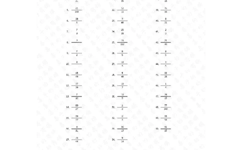 分数除法第91~100篇（高级）答案_编码0121-6年级数学口算计算_口算题（适合6年级）(1)_分数-除法（200篇）_（分数）除法高级（100篇）