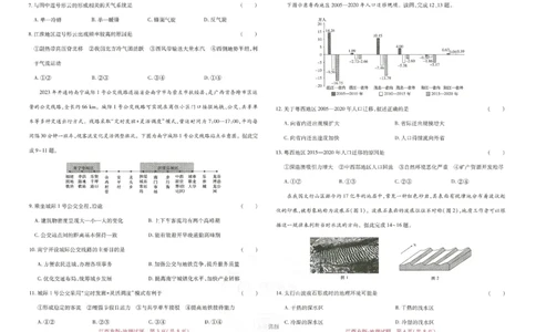 王后雄高考押题预测卷2024江西专版-地理_2024高考押题卷_22024王hou雄_（新高考）2024王后雄押题预测卷（分科版）_9.地理