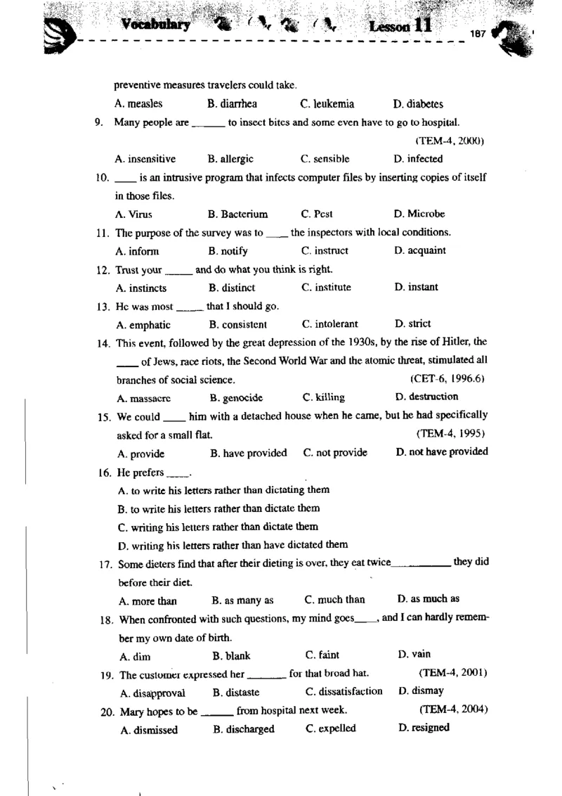 《如鱼得水记单词专业四级词汇语境记忆》_2025专四专八真题及备考资料_2009-2024专四真题+备考资料_2024专四备考资料合辑（电子书）_24专四词汇_专四词汇《如鱼得水记单词》