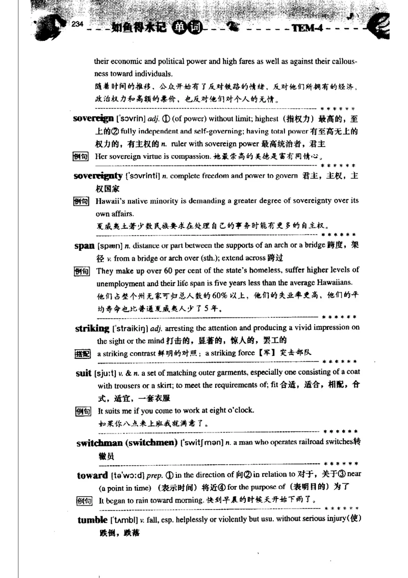 《如鱼得水记单词专业四级词汇语境记忆》_2025专四专八真题及备考资料_2009-2024专四真题+备考资料_2024专四备考资料合辑（电子书）_24专四词汇_专四词汇《如鱼得水记单词》