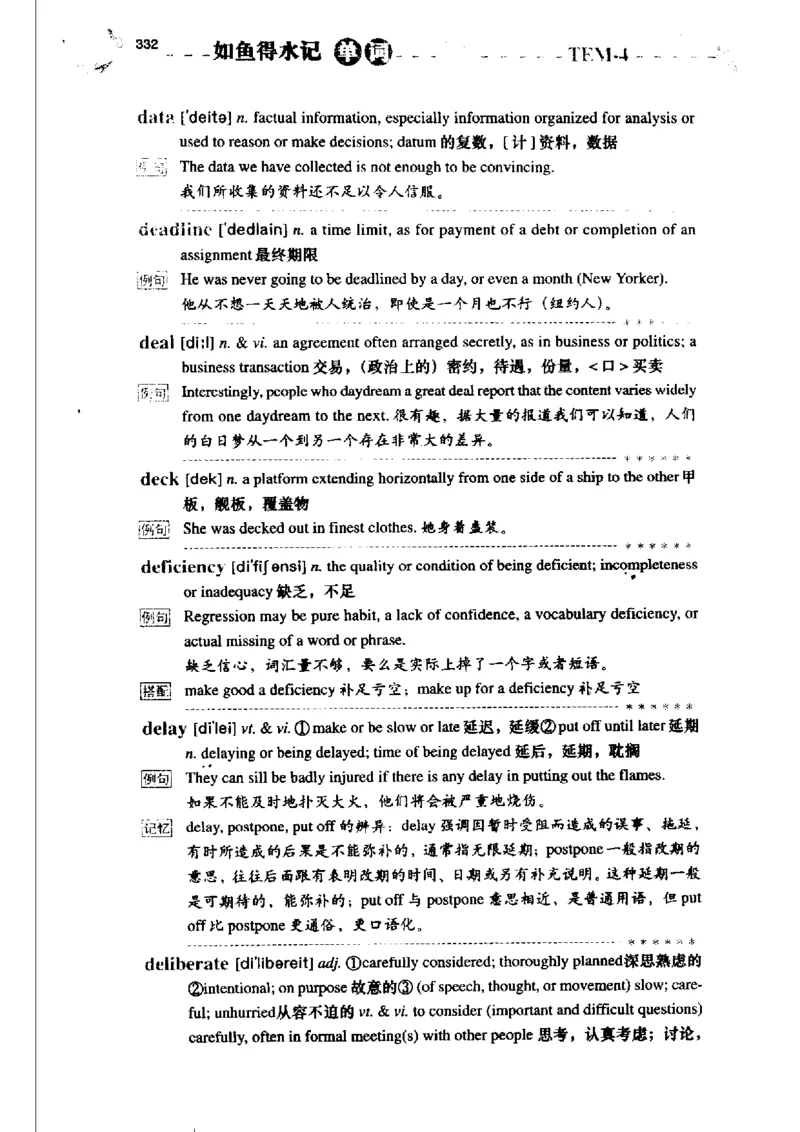 《如鱼得水记单词专业四级词汇语境记忆》_2025专四专八真题及备考资料_2009-2024专四真题+备考资料_2024专四备考资料合辑（电子书）_24专四词汇_专四词汇《如鱼得水记单词》