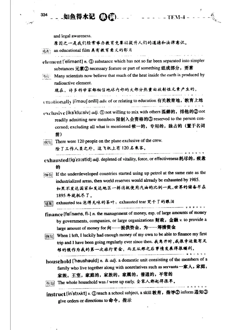 《如鱼得水记单词专业四级词汇语境记忆》_2025专四专八真题及备考资料_2009-2024专四真题+备考资料_2024专四备考资料合辑（电子书）_24专四词汇_专四词汇《如鱼得水记单词》
