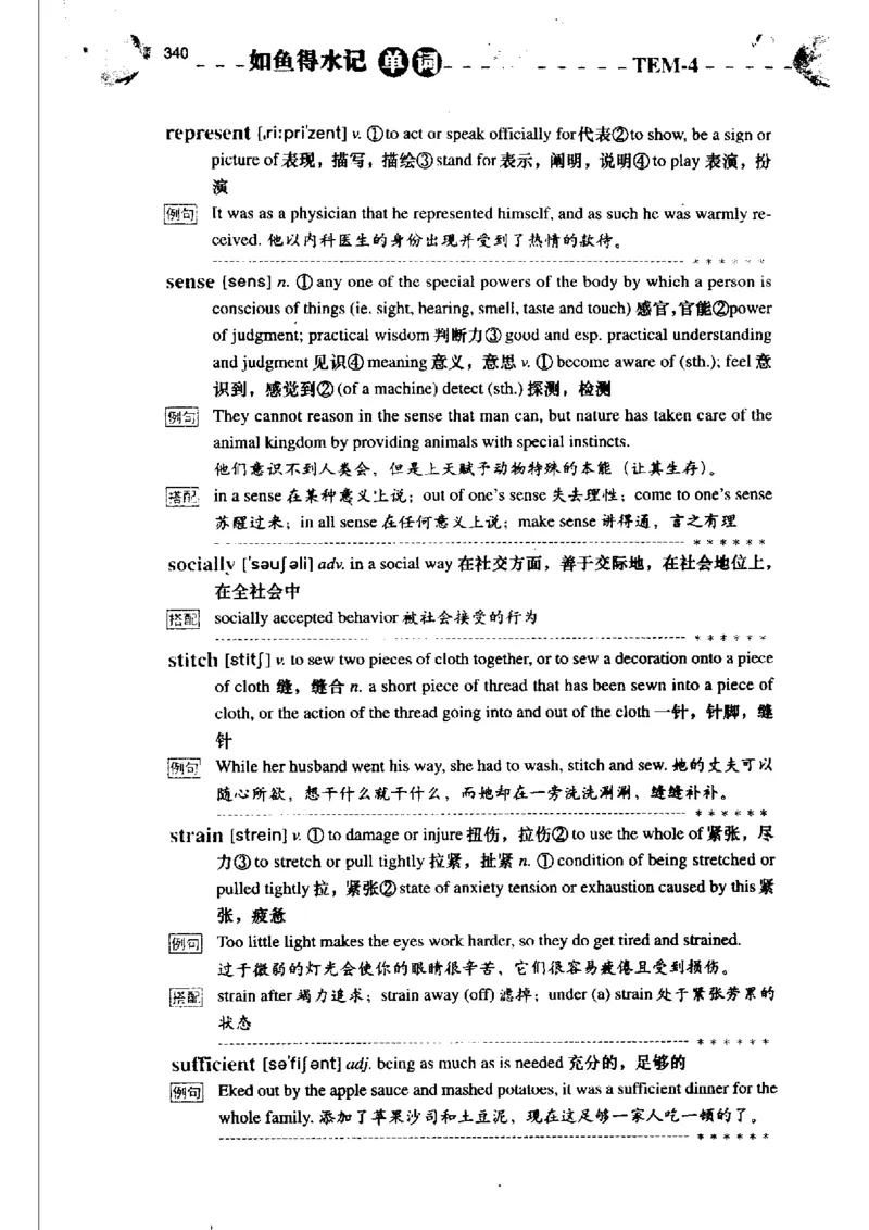 《如鱼得水记单词专业四级词汇语境记忆》_2025专四专八真题及备考资料_2009-2024专四真题+备考资料_2024专四备考资料合辑（电子书）_24专四词汇_专四词汇《如鱼得水记单词》