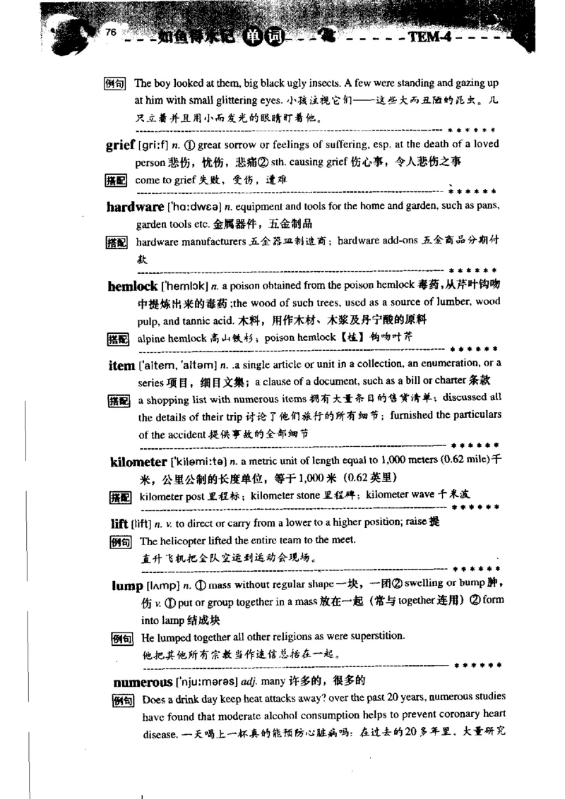 《如鱼得水记单词专业四级词汇语境记忆》_2025专四专八真题及备考资料_2009-2024专四真题+备考资料_2024专四备考资料合辑（电子书）_24专四词汇_专四词汇《如鱼得水记单词》
