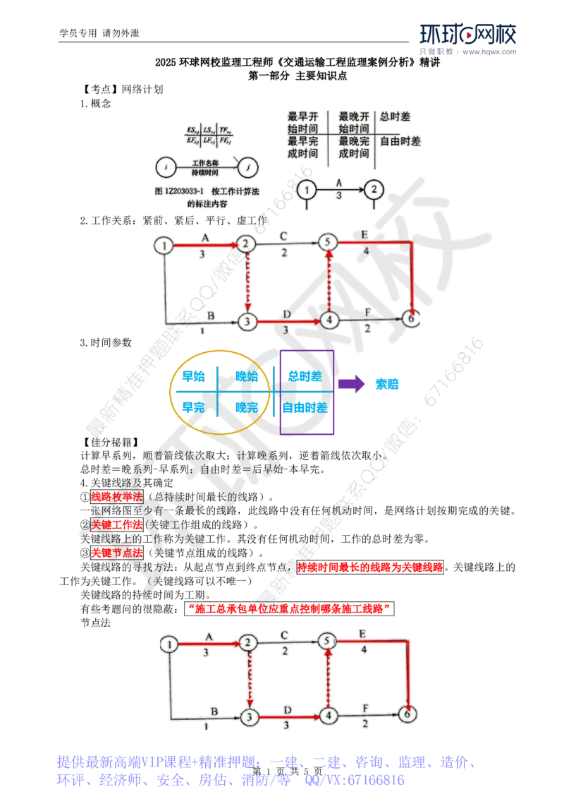 WM_18.基本知识点十一工程进度控制(三)_监理工程师_2025监理工程师_2025年监理工程师-各大机构_2025年监理-交通案例_01.精讲班-李.毅佳_讲义