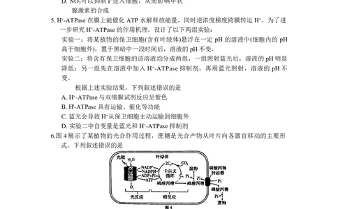 重庆市巴蜀中学2024届高考适应性月考卷（三）生物试题(1)_2023年10月_0210月合集_2024届重庆巴蜀中学高三适应性月考（三）_重庆巴蜀中学2024届高考适应性月考卷（三）生物