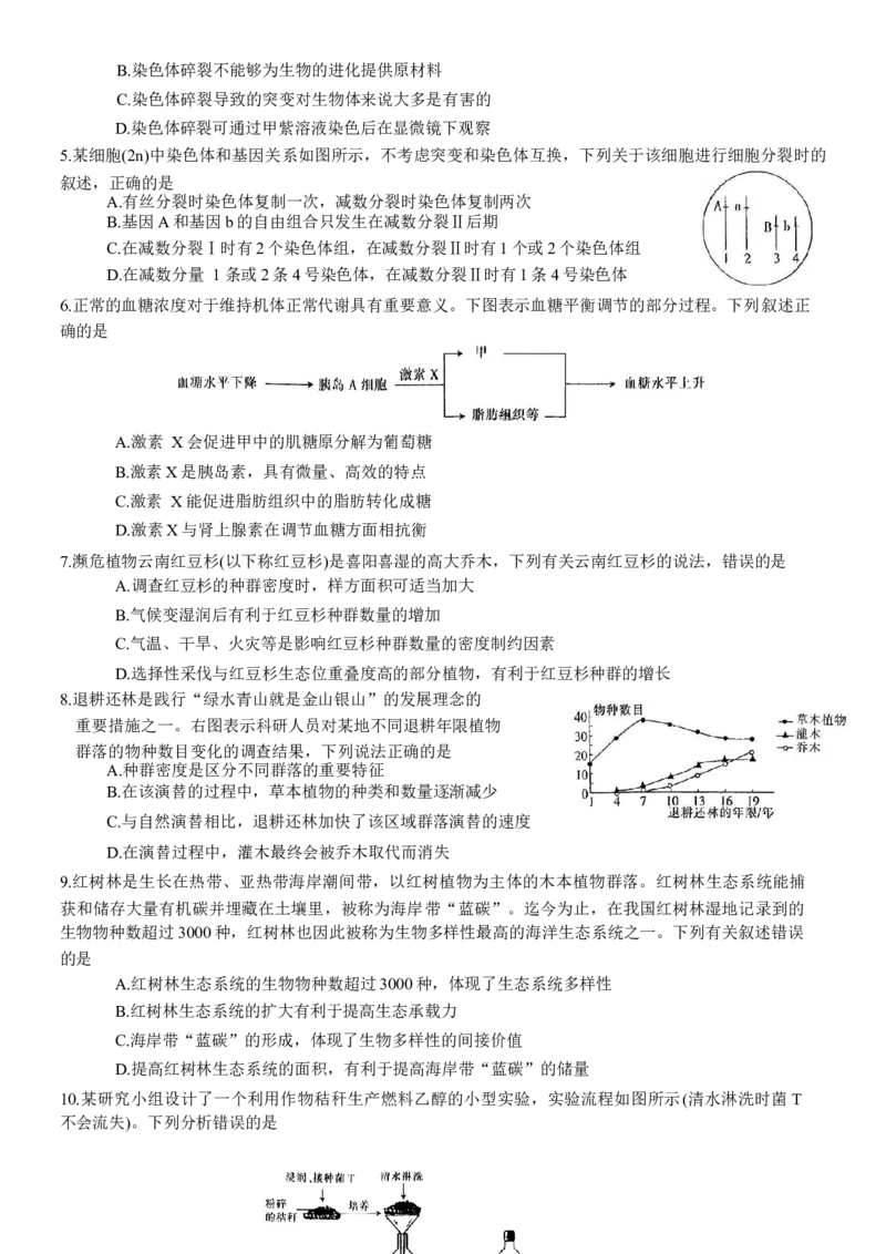 重庆好教育联盟2024届高三金太阳9月开学联考生物试题_2023年9月_01每日更新_11号_2024届重庆好教育联盟高三金太阳9月开学联考_重庆好教育联盟2024届高三金太阳9月开学联考生物