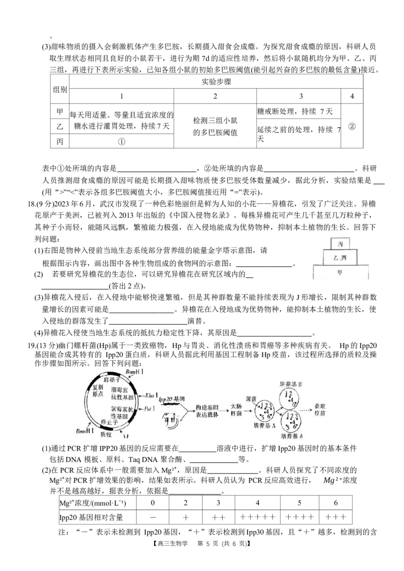 重庆好教育联盟2024届高三金太阳9月开学联考生物试题_2023年9月_01每日更新_11号_2024届重庆好教育联盟高三金太阳9月开学联考_重庆好教育联盟2024届高三金太阳9月开学联考生物