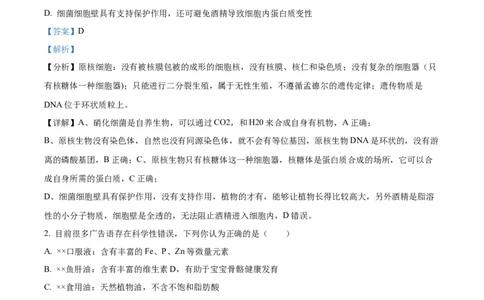 湖南省衡阳市第八中学2023-2024学年高三上学期第二次月考生物答案(1)_2023年10月_01每日更新_26号_2024届湖南省衡阳市第八中学高三上学期第二次月考