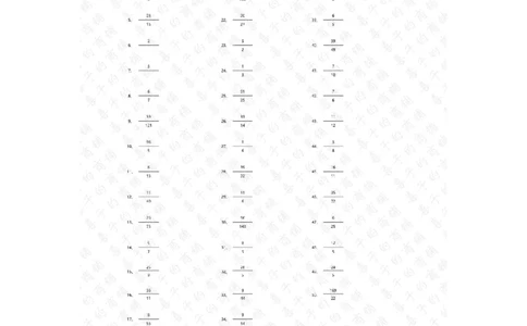 分数乘法第1-20篇答案_编码0121-6年级数学口算计算_口算题（适合6年级）(1)_分数-乘法（200篇）_（分数）乘法高级（100篇）